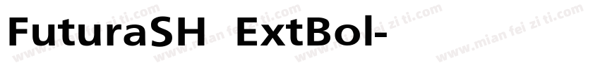 FuturaSH ExtBol字体转换